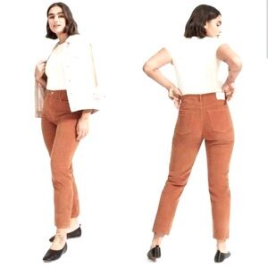 EVERLANE Baby Cord Cheeky Crop Corduroy‎ Pants Size 31